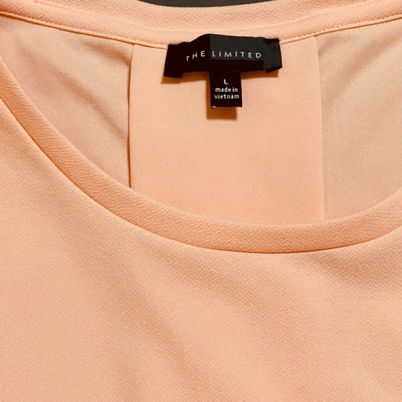 The Limited Light Pink Tank Top Size Large Dressy Hi-Low Flowy Crew Neck - Picture 2 of 4